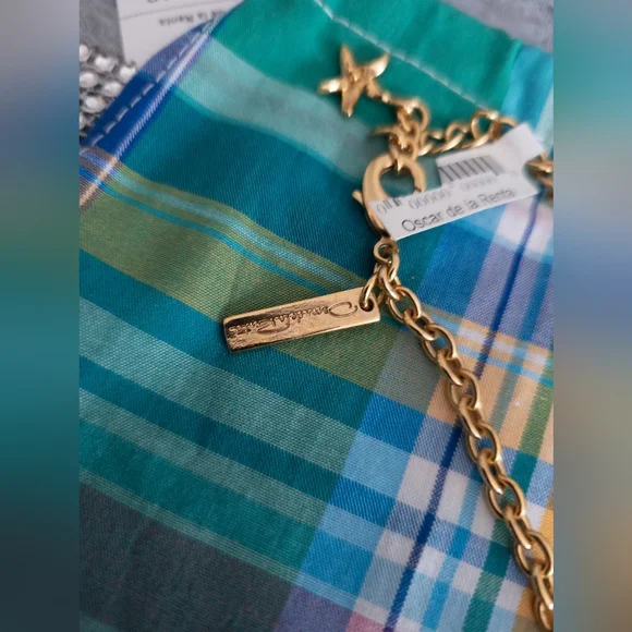 Oscar de la Renta Dragonfly Necklace with Dustbag - NWT - Picture 7 of 13